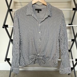 Banana Republic Tie-Front Button Down